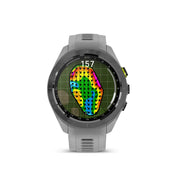 GARMIN Approach S70, 42 MM, Black Ceramic Bezel with Powder Grey Silicone Band Watch
