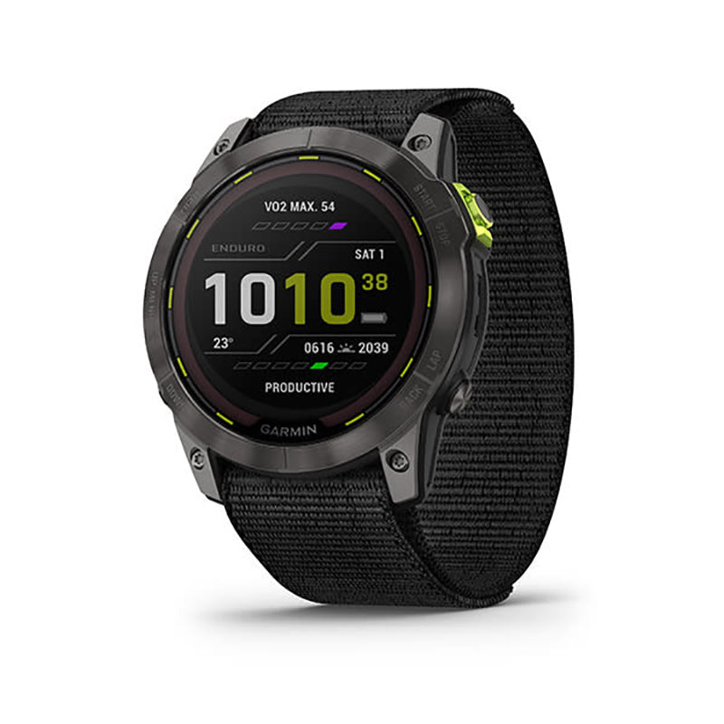 GARMIN Enduro™ 2 Sapphire Carbon Gray, DLC TI with Black Ultra fit Band, EMEA