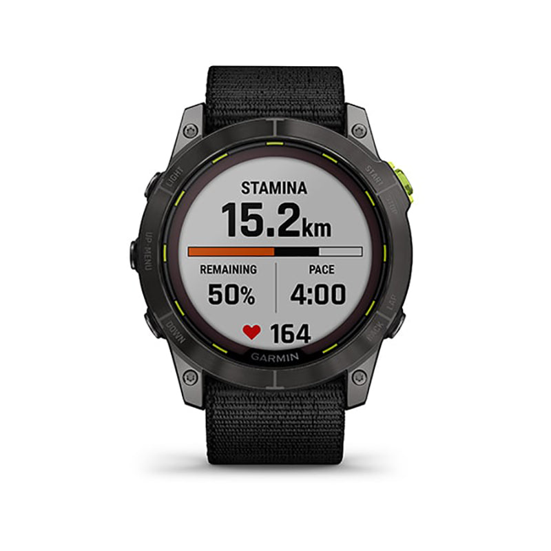 GARMIN Enduro™ 2 Sapphire Carbon Gray, DLC TI with Black Ultra fit Band, EMEA