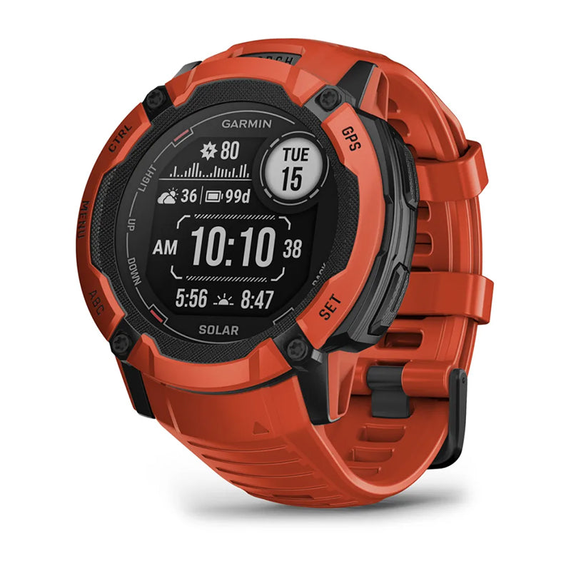 GARMIN Instinct® 2X Solar Standard Edition Watch Flame Red