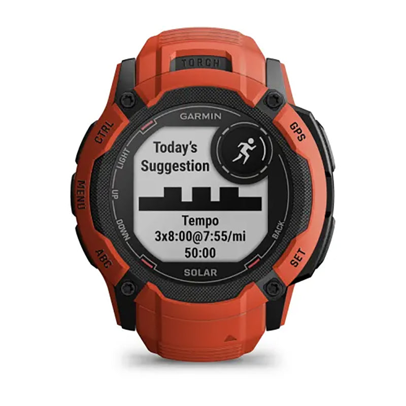 GARMIN Instinct® 2X Solar Standard Edition Watch Flame Red