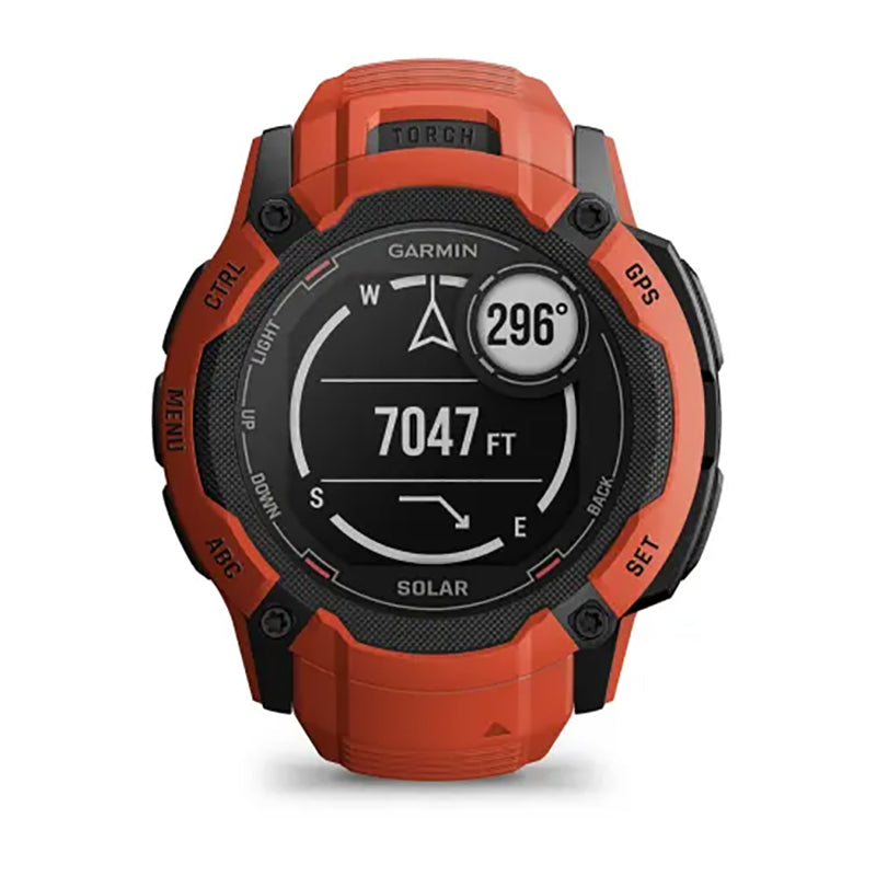 GARMIN Instinct® 2X Solar Standard Edition Watch Flame Red