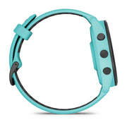 GARMIN Forerunner® 265 Music Black Bezel with Aqua Case and Aqua/Black Silicone Band