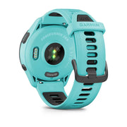 GARMIN Forerunner® 265 Music Black Bezel with Aqua Case and Aqua/Black Silicone Band