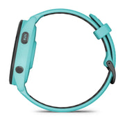 GARMIN Forerunner® 265 Music Black Bezel with Aqua Case and Aqua/Black Silicone Band