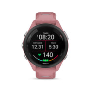 GARMIN Forerunner® 265S Black Bezel with Light Pink Case and Light Pink/Powder Grey Silicone Band