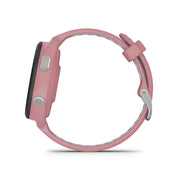 GARMIN Forerunner® 265S Black Bezel with Light Pink Case and Light Pink/Powder Grey Silicone Band