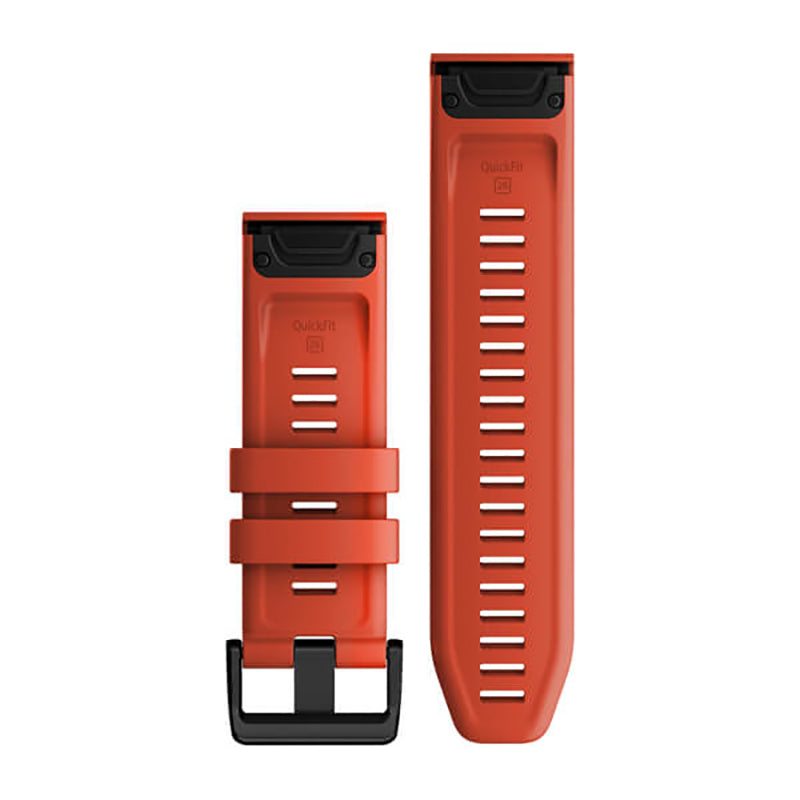 GARMIN Fenix 7X QuickFit® 26MM Flame Red Silicone Watch Band