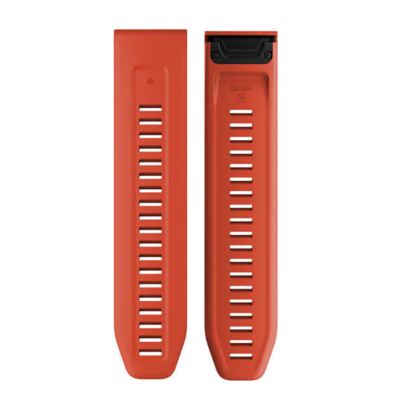GARMIN Fenix 7X QuickFit® 26MM Flame Red Silicone Watch Band