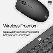 HP 230 Wireless Mouse and Keyboard Combo - Black