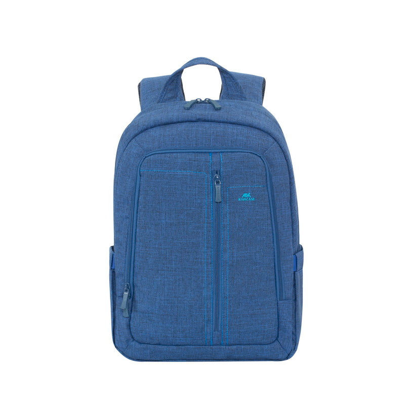 RivaCase 7560 Blue Laptop Canvas Backpack 15.6"