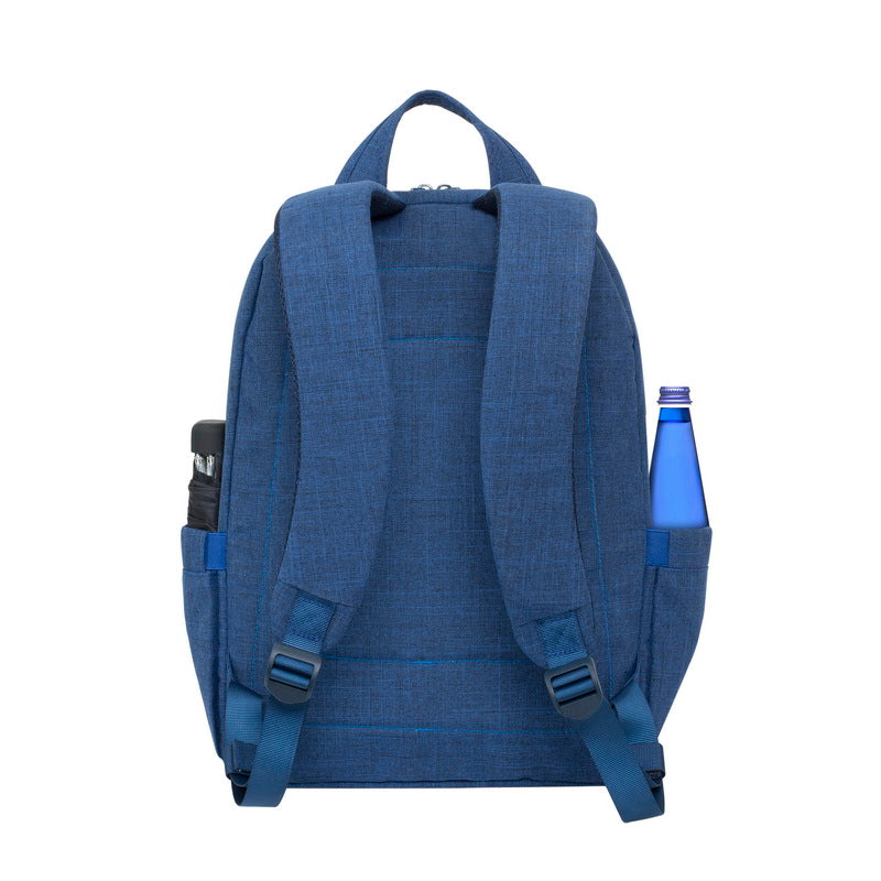 RivaCase 7560 Blue Laptop Canvas Backpack 15.6"