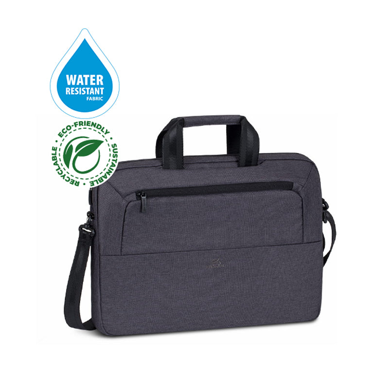 RivaCase ECO Laptop Shoulder Bag 15.6" Black