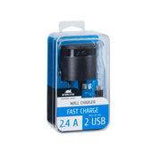 RivaCase RivaPower VA4422 Wall Charger UK Plug (2 USB /2.4 A), with Micro USB Cable