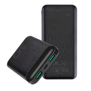 RivaCase QC/PD 20W LCD 10,000mAh Portable Battery Black