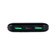 RivaCase QC/PD 20W LCD 10,000mAh Portable Battery Black