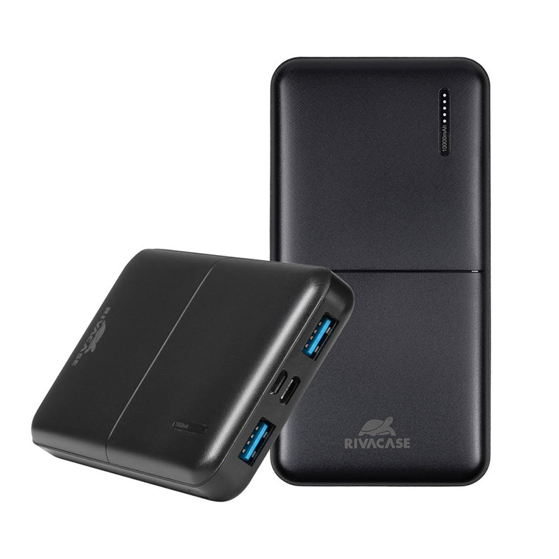 RivaCase EU QC/PD Portable Battery 10000 mAh Black
