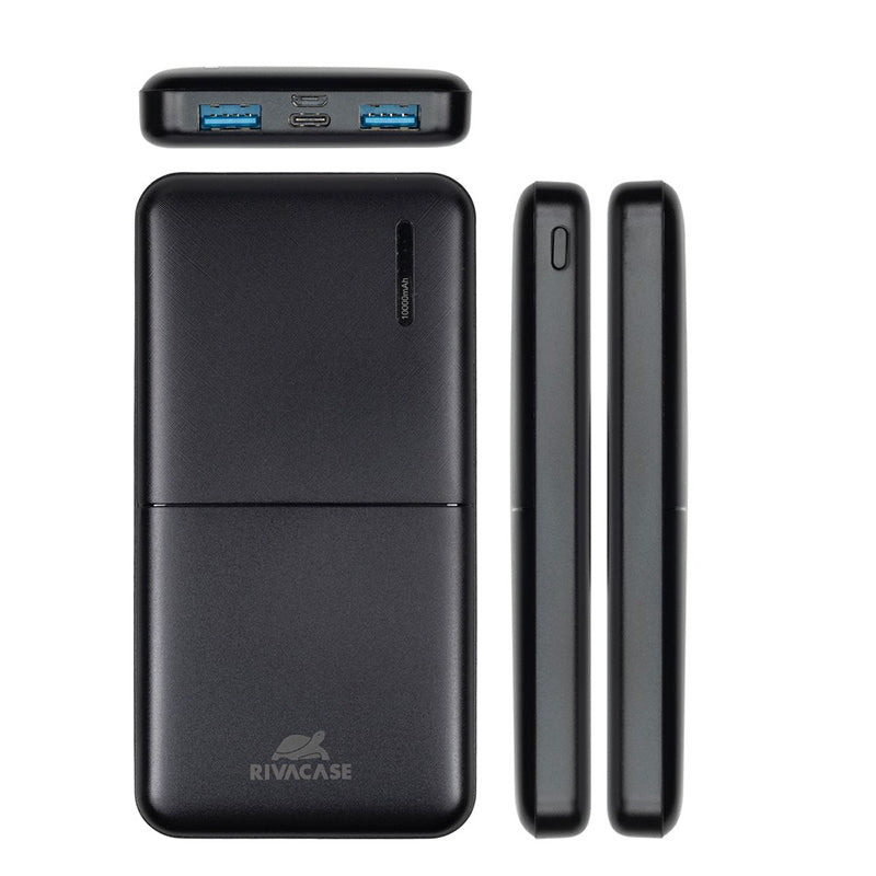 RivaCase EU QC/PD Portable Battery 10000 mAh Black