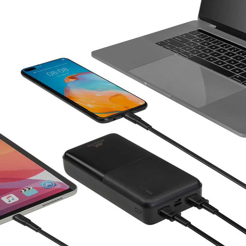 RivaCase EU QC/PD Portable Battery 20000 mAh Black
