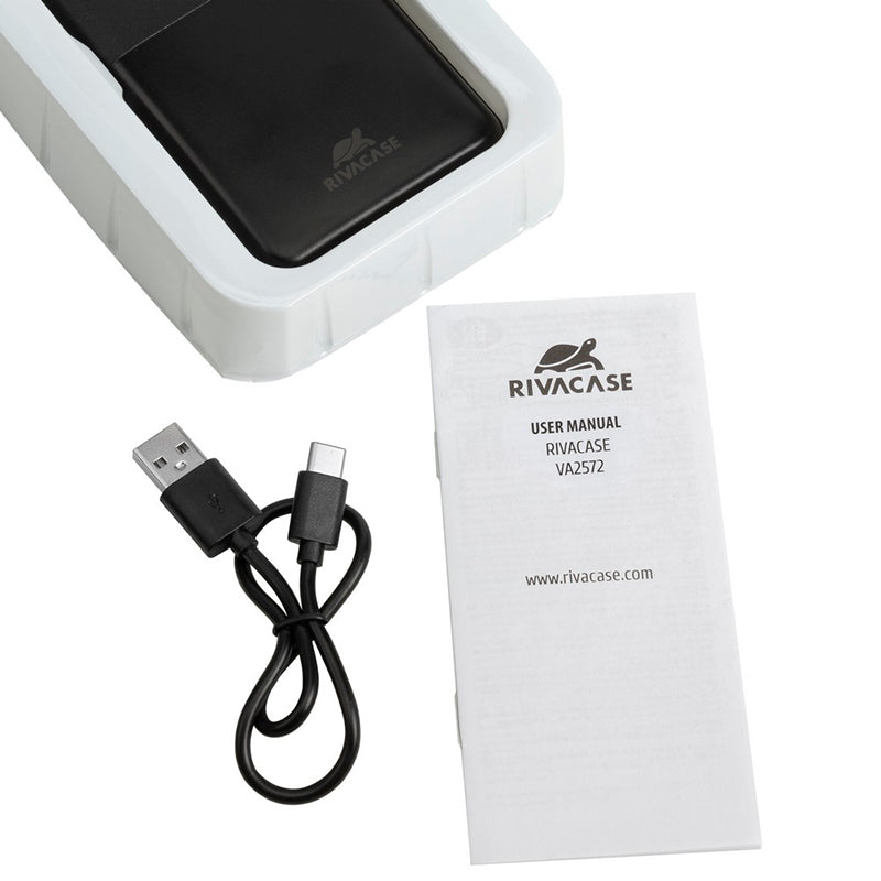 RivaCase EU QC/PD Portable Battery 20000 mAh Black