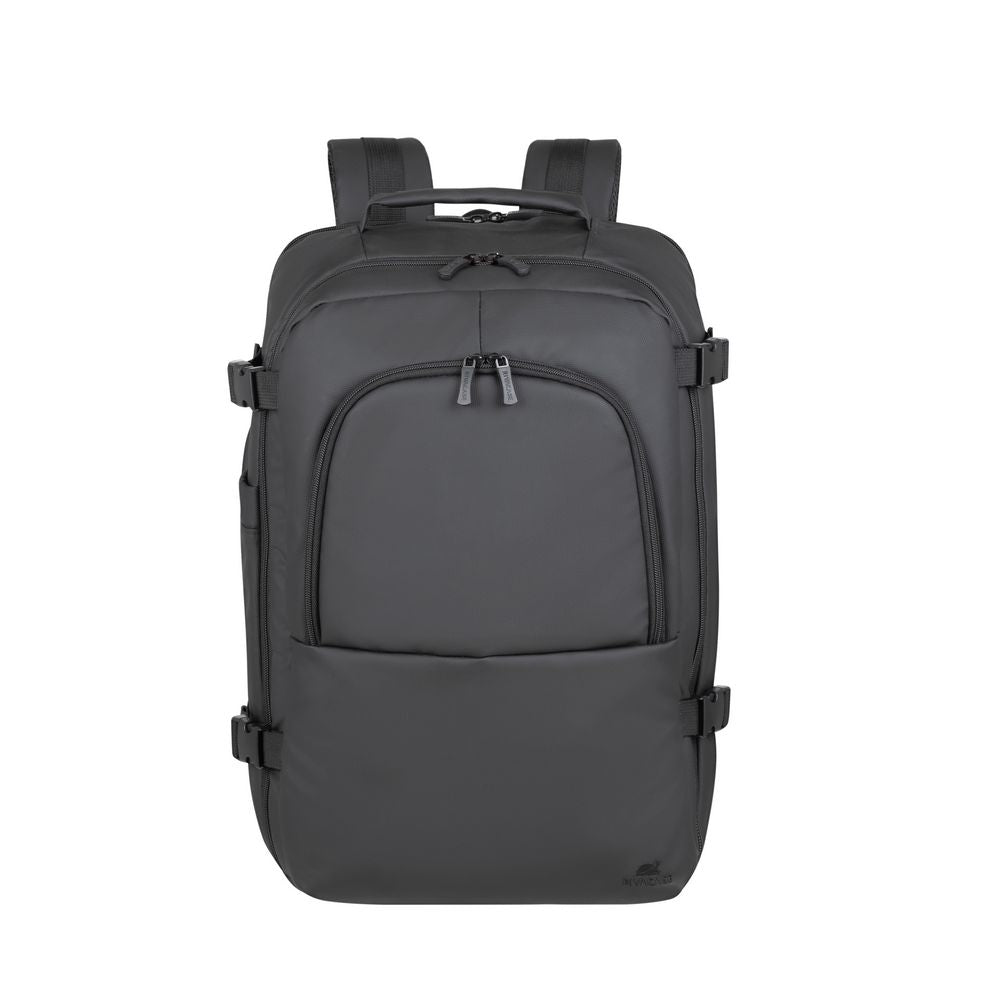 RivaCase 8465 Black Coated ECO Travel Laptop Backpack 17.3”