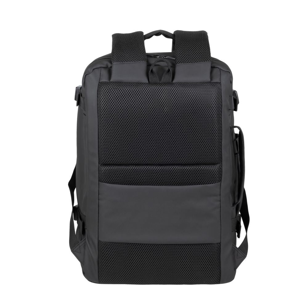 RivaCase 8465 Black Coated ECO Travel Laptop Backpack 17.3”