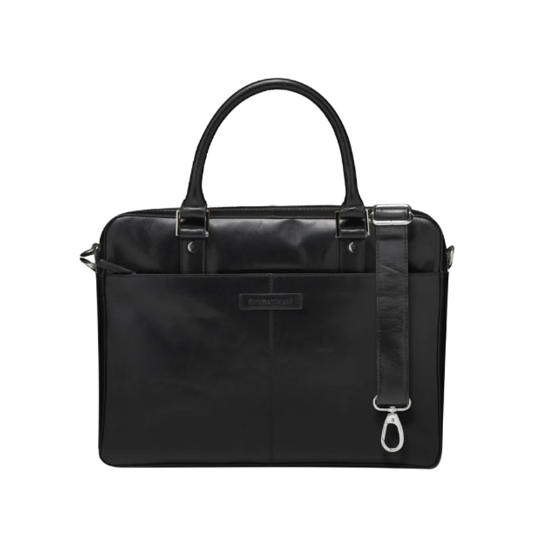 dbramante1928 Rosenborg Full Grain Leather Laptop Bag (2nd Gen) 14" Black