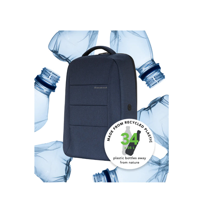 dbramante1928 Christiansborg Recycled Backpack 16" Dark Blue