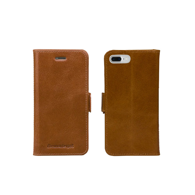 dbramante1928 Copenhagen Wallet Folio Full Grain Leather Case For iPhone 15 Pro Tan