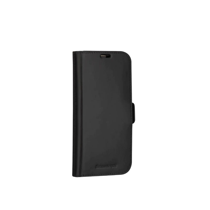 dbramante1928 Copenhagen Wallet Folio Full Grain Leather Case For iPhone 15 Pro Black