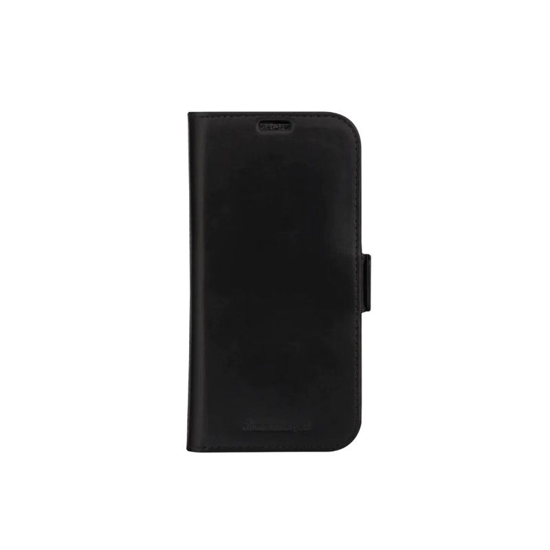 dbramante1928 Copenhagen Wallet Folio Full Grain Leather Case For iPhone 15 Pro Max Black