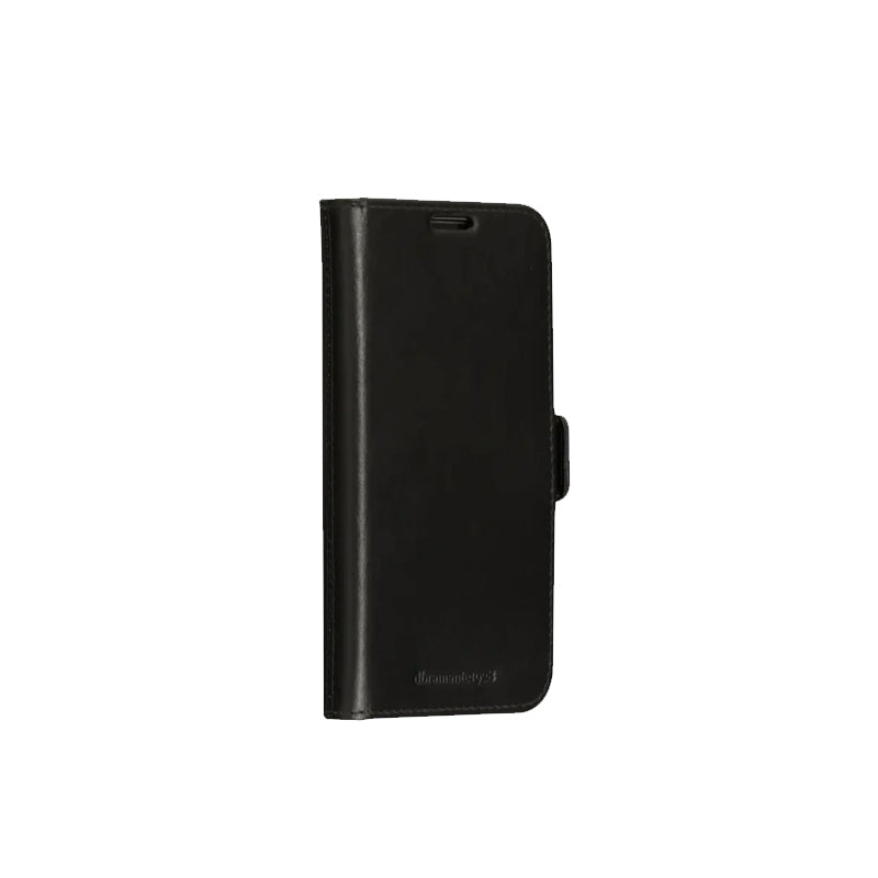 dbramante1928 Lynge 2-in-1 Full Grain Leather Wallet Case for iPhone 14 Pro Black