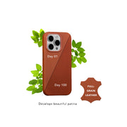 dbramante1928 Roskilde MagSafe Full Grain Leather Tan Case For iPhone 15 Plus