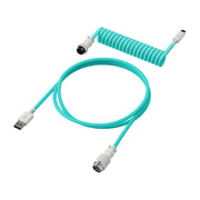 HyperX USB-C Coiled Cable 1.37m - Light Green/White
