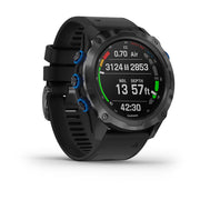 GARMIN Descent™ MK2I, EMEA, Bundle, Titanium Carbon Grey DLC with Black Band Watch (Includes Descent T1)
