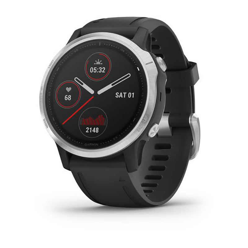 GARMIN Fenix 6S Watch Silver with Black Band