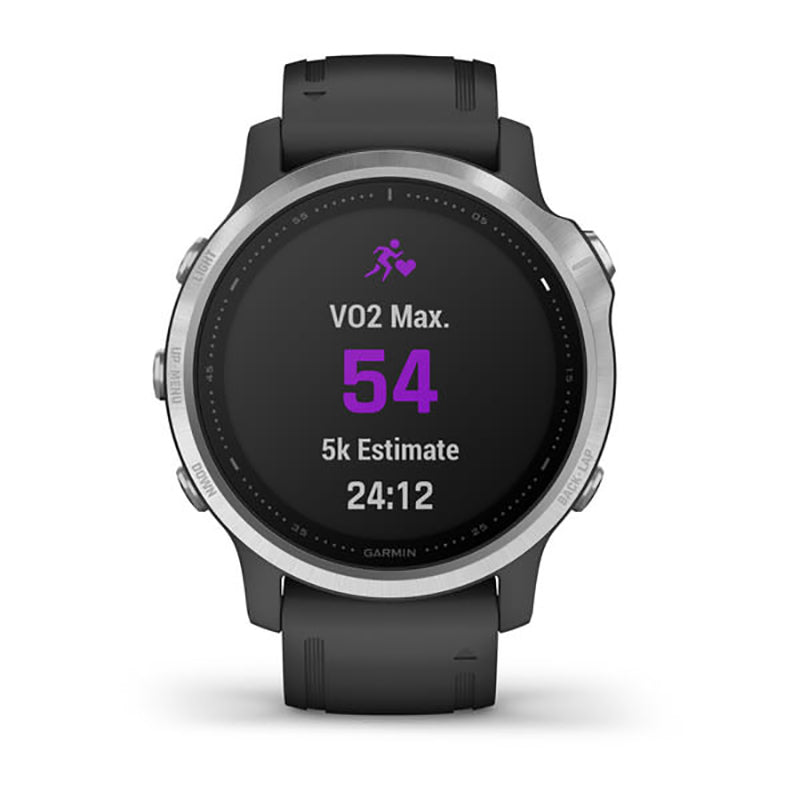 GARMIN Fenix 6S Watch Silver with Black Band