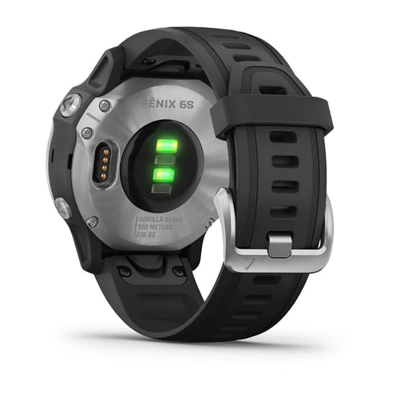 GARMIN Fenix 6S Watch Silver with Black Band