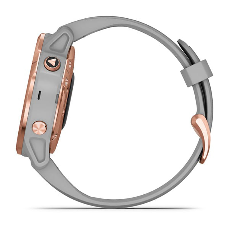 GARMIN Fenix® 6S Pro and Sapphire Edition Rose Gold Tone with Powder Grey Band GPS Watch
