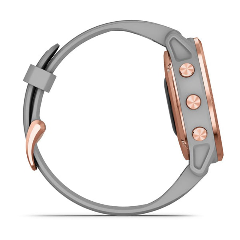 GARMIN Fenix® 6S Pro and Sapphire Edition Rose Gold Tone with Powder Grey Band GPS Watch