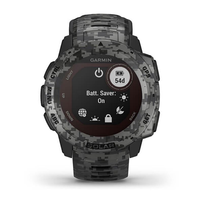 GARMIN Instinct Solar Camo Edition Graphite Camo