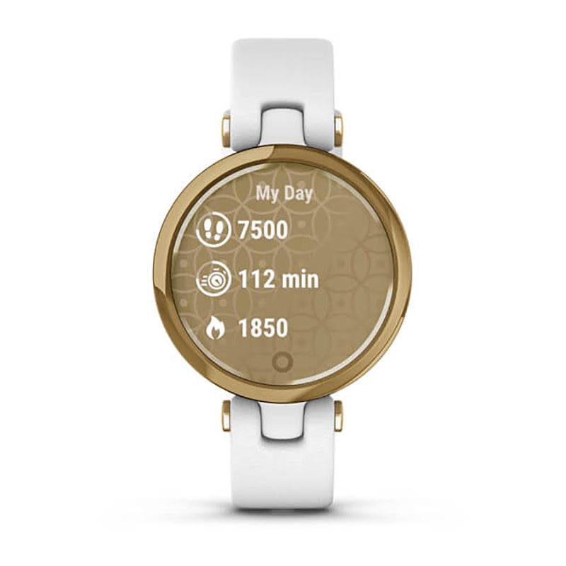 GARMIN Lily Classic Edition, EMEA, Light Gold Bezel with White Case and Italian Leather Band