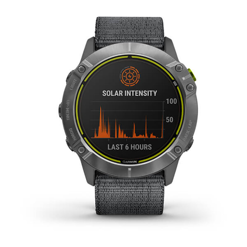 GARMIN Enduro Steel with Grey UltraFit Nylon Strap Watch