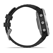 GARMIN Fenix 6 Solar WW, Silver with Black Band GPS Watch