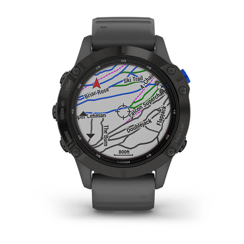 GARMIN Fenix 6 Pro Solar Edition EMEA, Black with Slate Grey Band GPS Watch