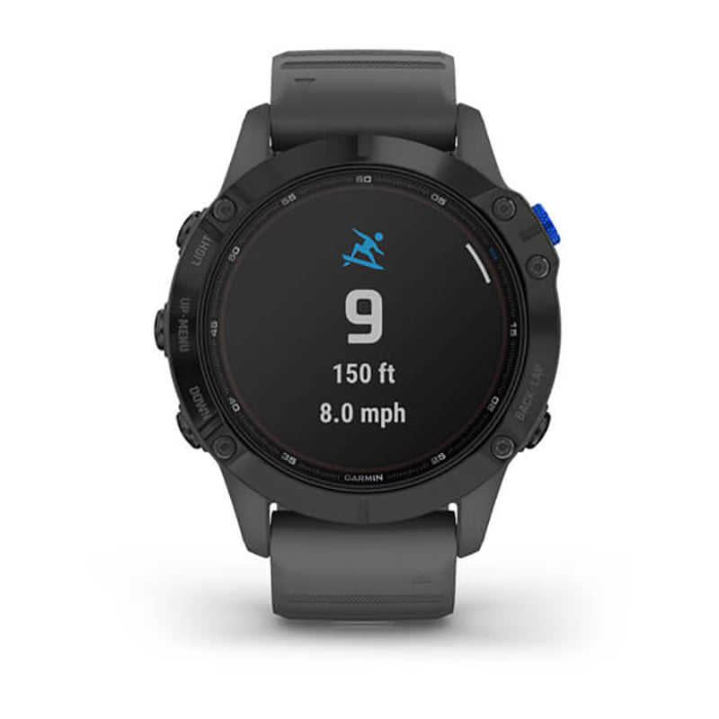 GARMIN Fenix 6 Pro Solar Edition EMEA, Black with Slate Grey Band GPS Watch