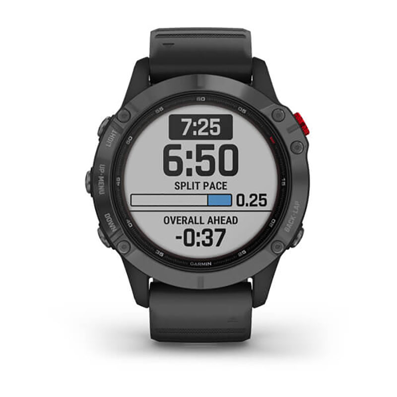 GARMIN Fenix 6 Pro Solar Edition EMEA, Slate Grey with Black Band GPS Watch