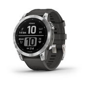 GARMIN Fenix® 7 Standard Edition, EMEA/AUS/AFR/S.AM, Silver with Graphite Band GPS Watch