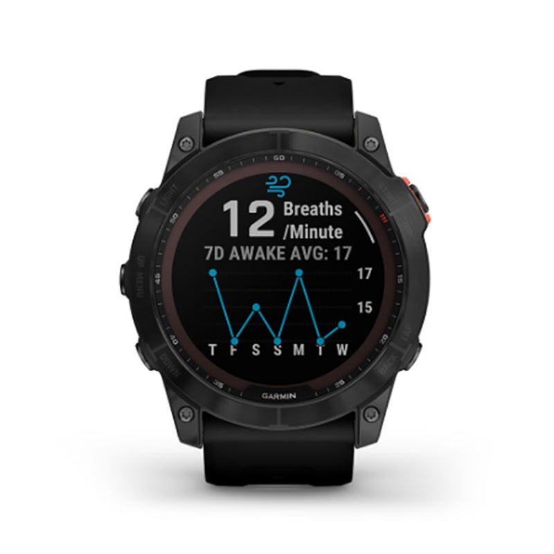 GARMIN Fenix® 7X Solar Edition, EMEA/AUS/NZ/AFR/SAM, Slate Grey with Black Band Watch
