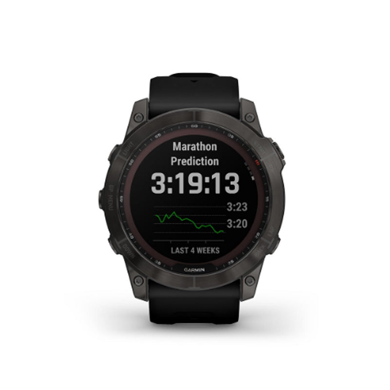 GARMIN Fenix® 7X Sapphire Solar Edition, EMEA, Black DLC Titanium with Black Band GPS Watch